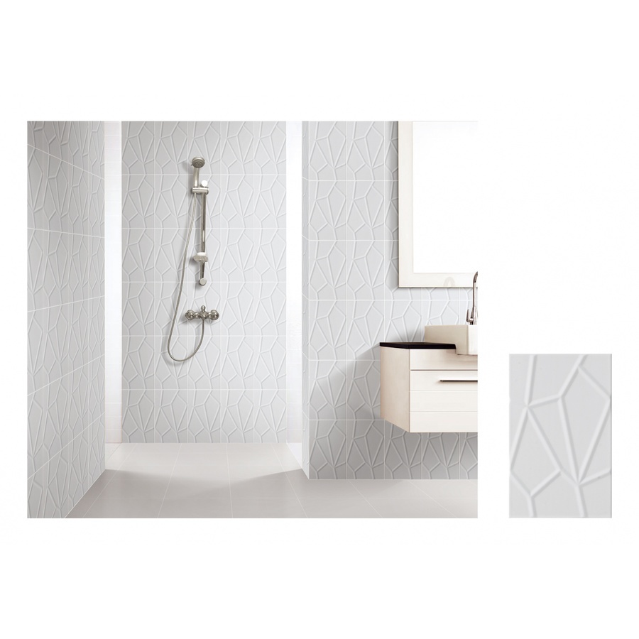 Marbella กระเบื้องเซรามิคปูผนัง 25X40 ซม. เกสร D25402 Gloss (15P)