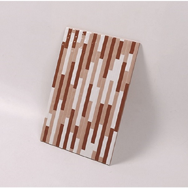Marbella กระเบื้องเซรามิคปูผนัง 20X30 ซม. ไมกา สโตน ส้ม KJ209 Gloss (25P)