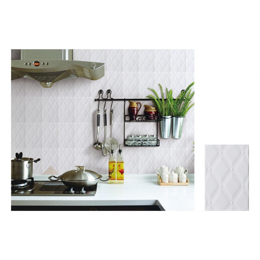Marbella กระเบื้องเซรามิคปูผนัง 20X30 ซม. เอทัส ไวท์ BT001 Gloss (25P)