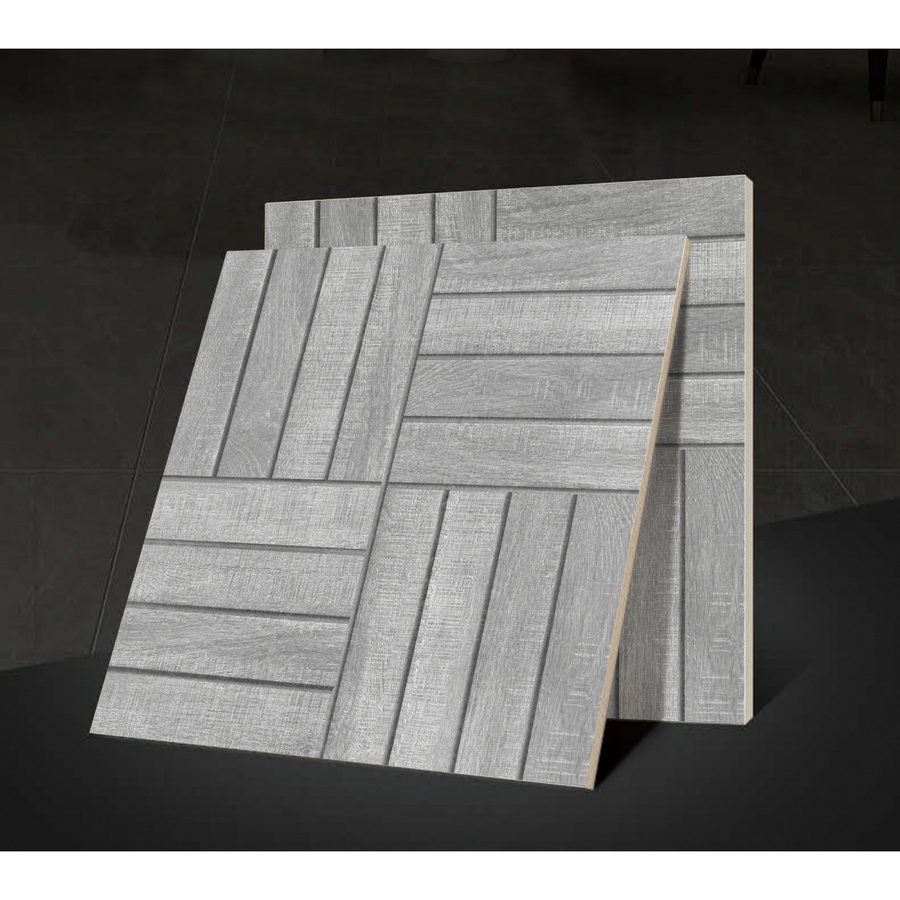 Marbella กระเบื้องเซรามิคปูพื้น 60x60 ซม. คลิก-เกรย์ A-6605 Matt (4P)