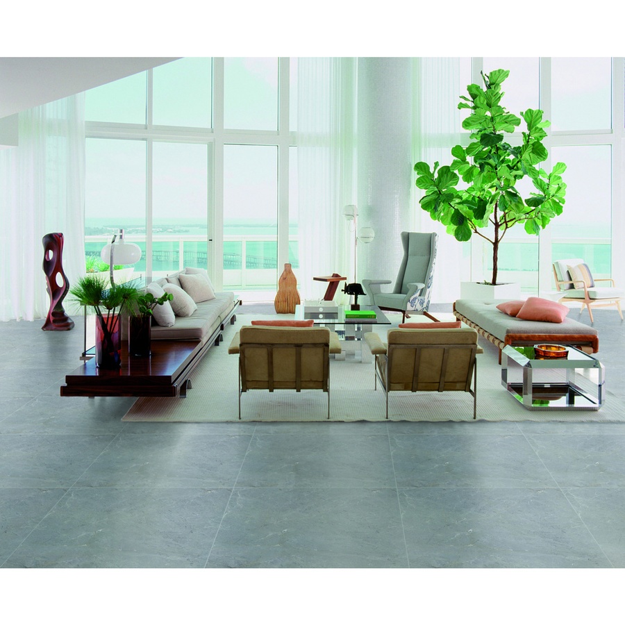 Marbella กระเบื้องเซรามิคปูพื้น 60x60 ซม. นอเวย์-เกรย์ A-6609 Matt (4P) Random