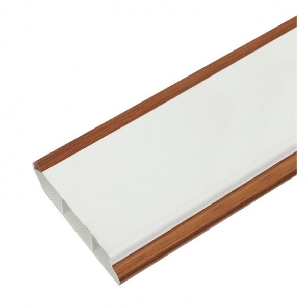HOFFEN บัวพื้น UPVC 1.8x9.8x300ซม. Dark Oak