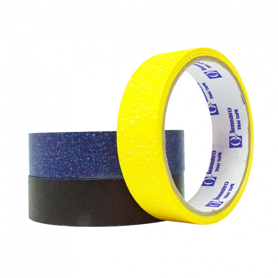 THAI TAPE เทปกระดาษกาวย่นสี ขนาด 24mm.x15Y (คละสี)