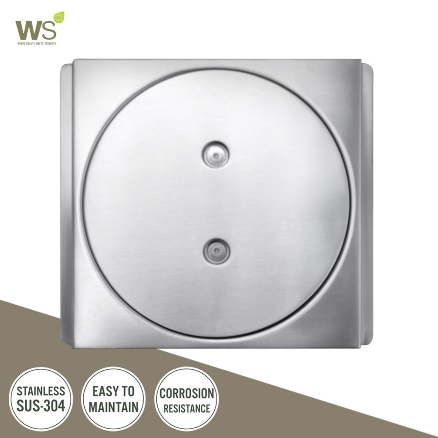 ฝาปิดบ่อเกรอะสแตนเลสแบบฝาเรียบขนาด 5.5 นิ้ว รุ่น CWT-004