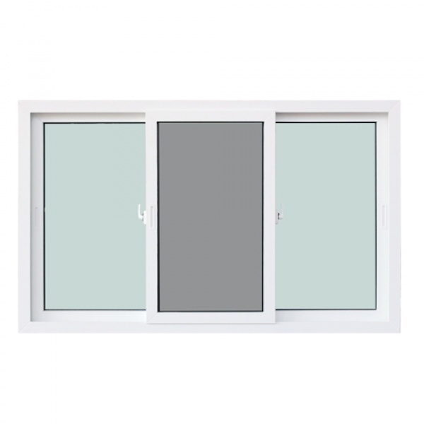 WINDOW ASIA (10MAX) UPVC หน้าต่างบานเลื่อน SFS 180X110 ซม. สีขาว พร้อมมุ้ง