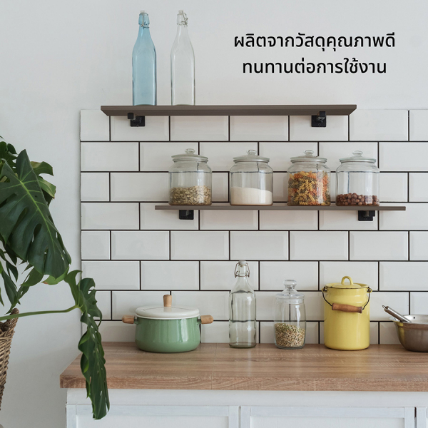 DELICATO แผ่นชั้นไม้ รุ่นอแมนด้า ขนาด  29X120X1.6 ซม. สีวู้ดแลนด์โอ๊ค