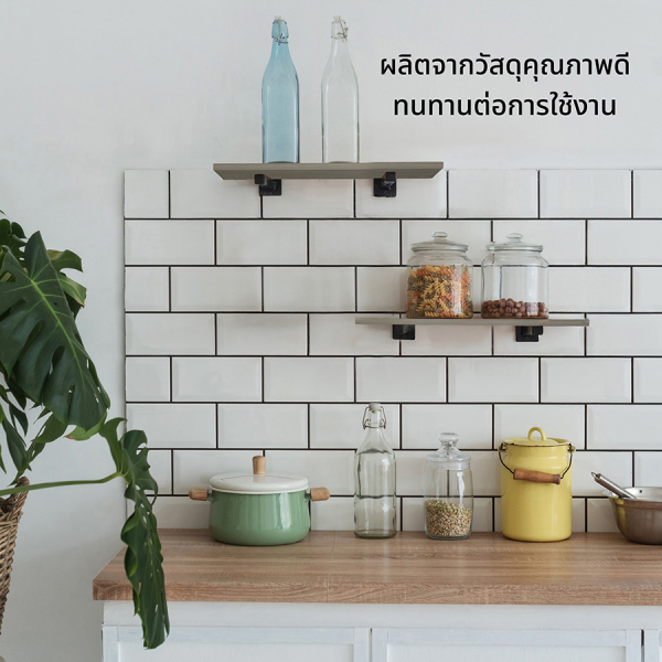 DELICATO แผ่นชั้นไม้ รุ่นอแมนด้า ขนาด 20X60X1.6 ซม. สีเนเชอรัล