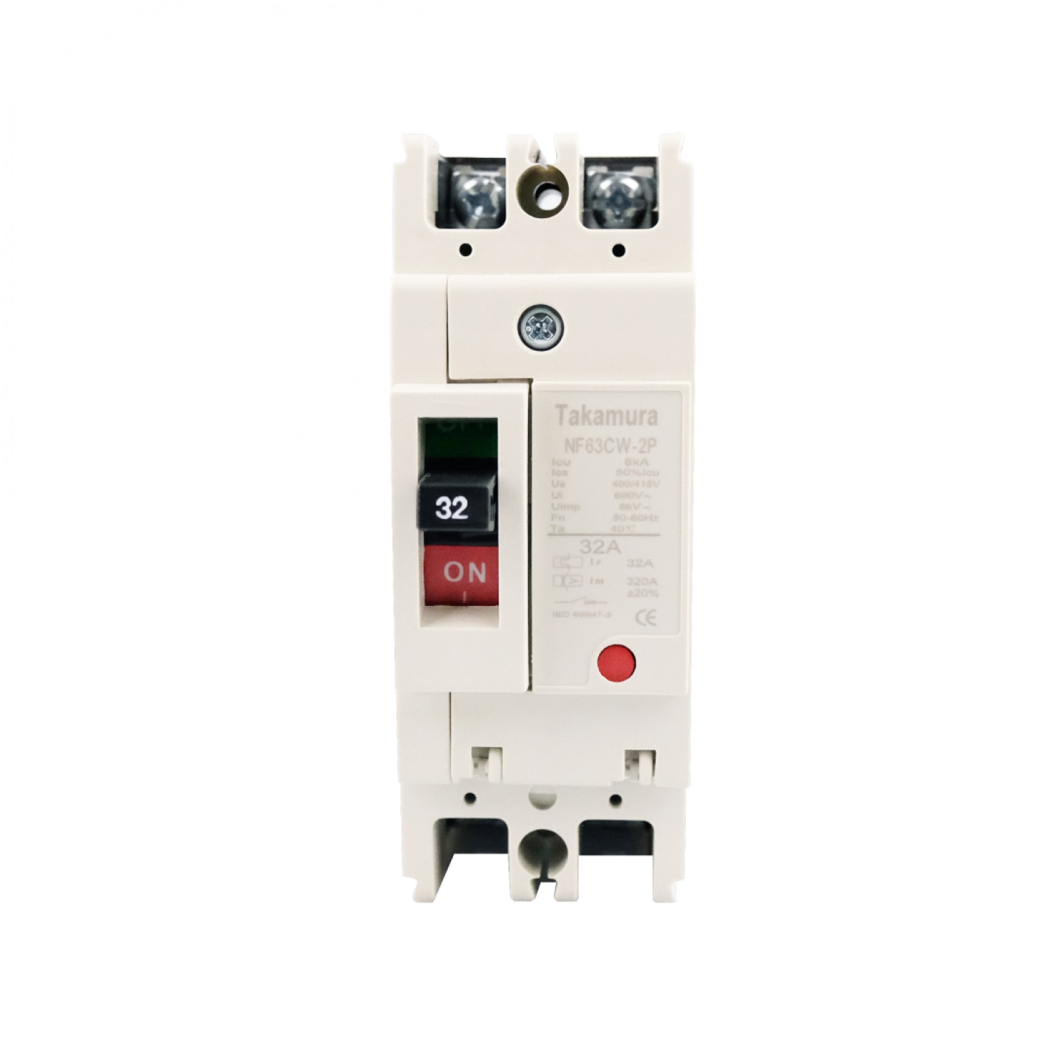 TAKAMURA ออโต้เบรกเกอร์ รุ่น TNF63CW-2P32A-MT CREAM
