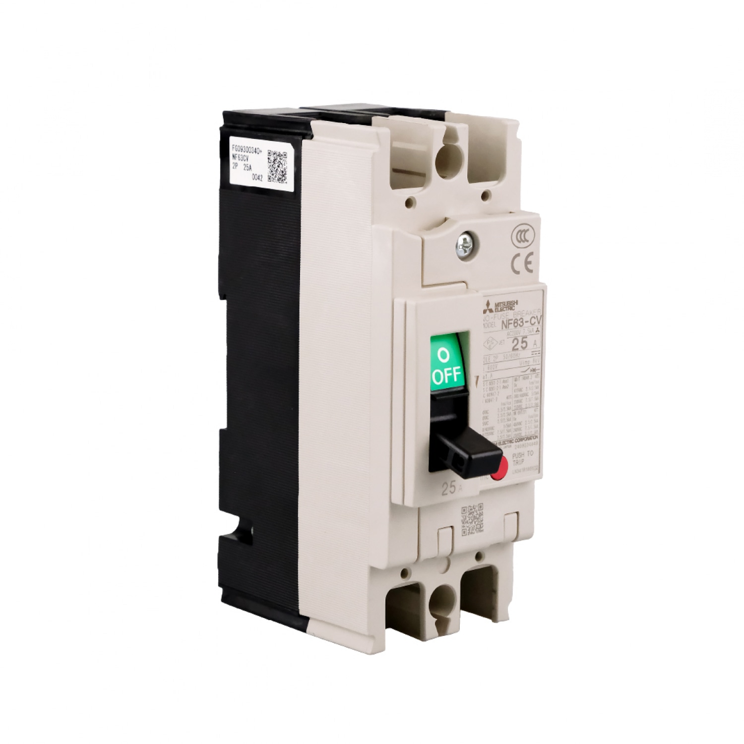 MITSUBISHI สวิตช์ตัดตอน  BREAKER NF63 MITSUBISHI CV7.5/25 230V รุ่นNF63CV-2P25A-MT