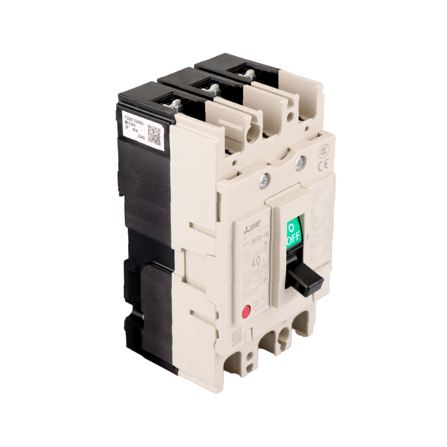 MITSUBISHI สวิตช์ตัดตอน  BREAKER NF63 MITSUBISHI HV10/40 380 V Model NF63HV-3P40A-MT