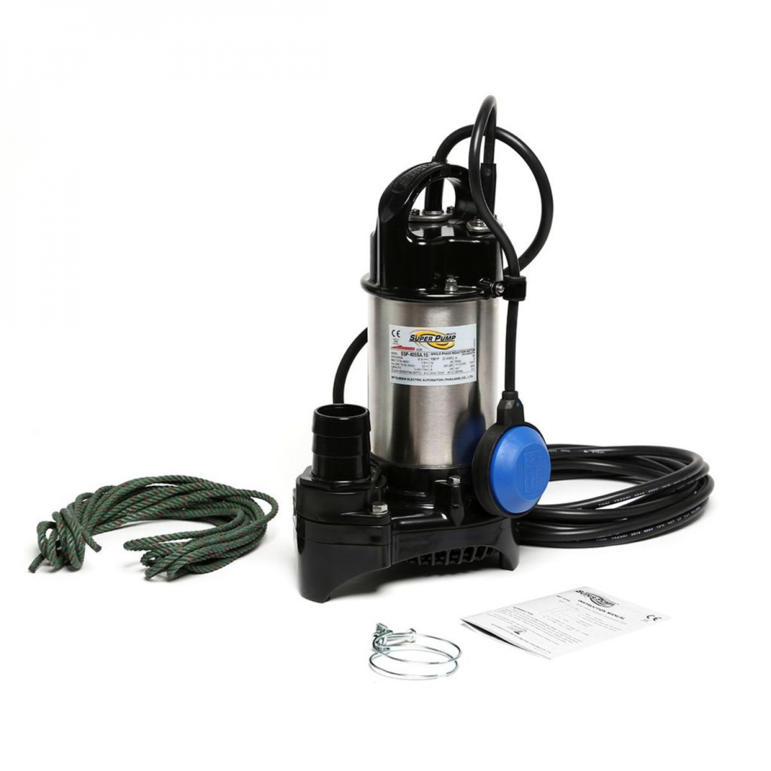 ปั๊มจุ่มสแตนเเลส มีลูกลอย SSP-405SA