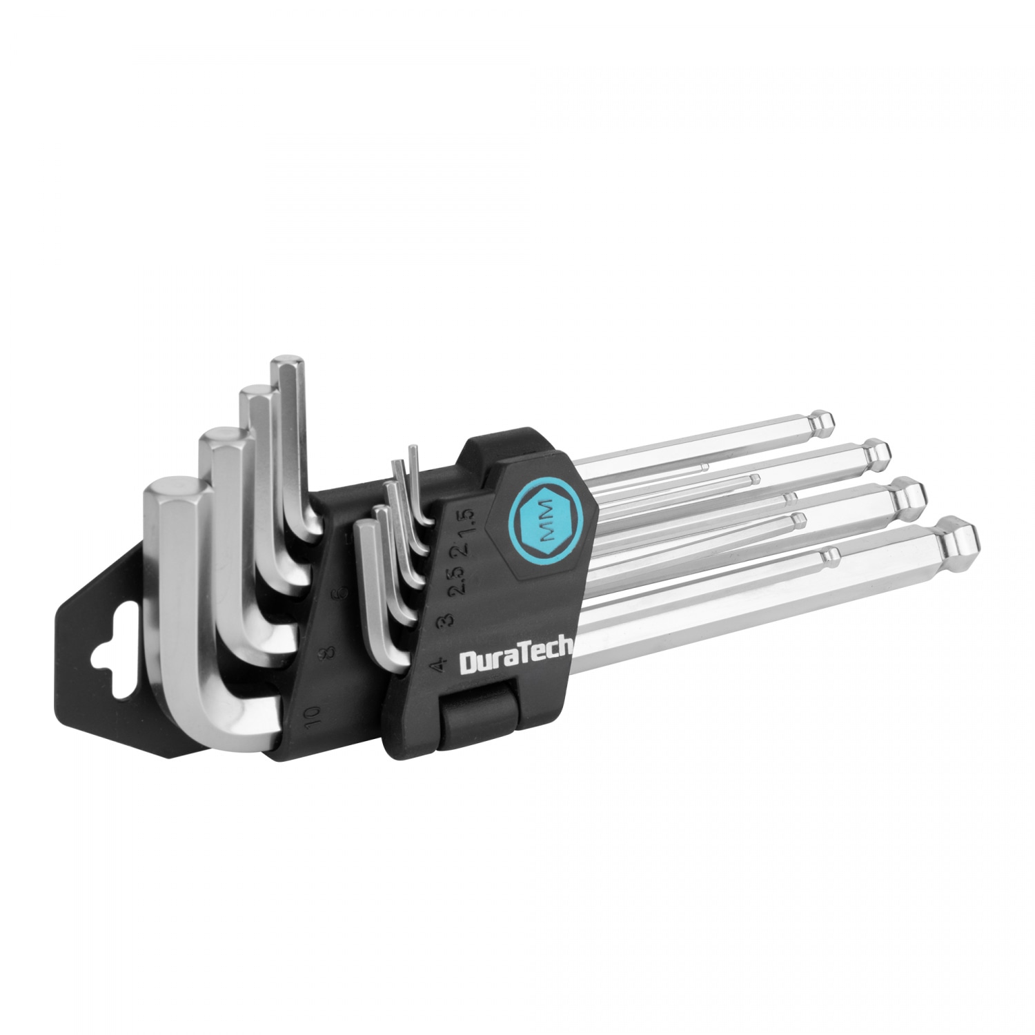 Duratech ชุดปะแจแอลหกเหลี่ยม  9 ชิ้น แบบสั้น (เมตริก) รุ่น DT404009