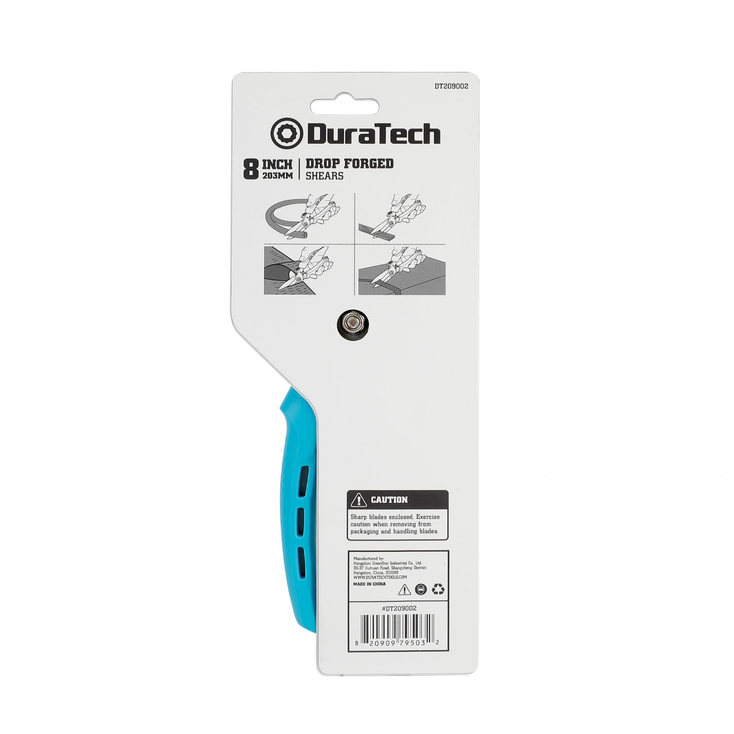 Duratech กรรไกรตัดโลหะ ขนาด 8 นิ้ว รุ่น DT209002