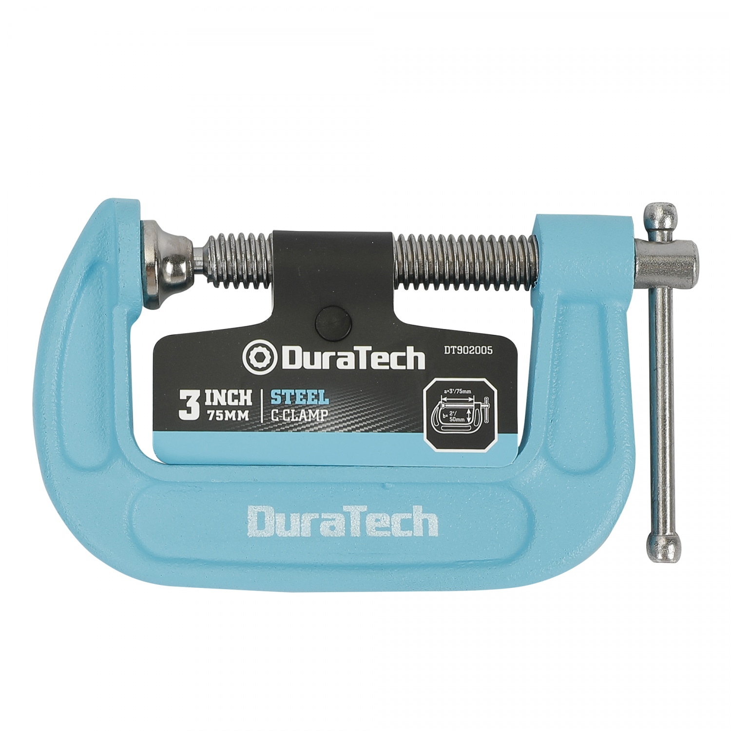 Duratech ปากกาจับงานตัวซี สีน้ำเงิน ขนาด 3 นิ้ว รุ่น DT902005