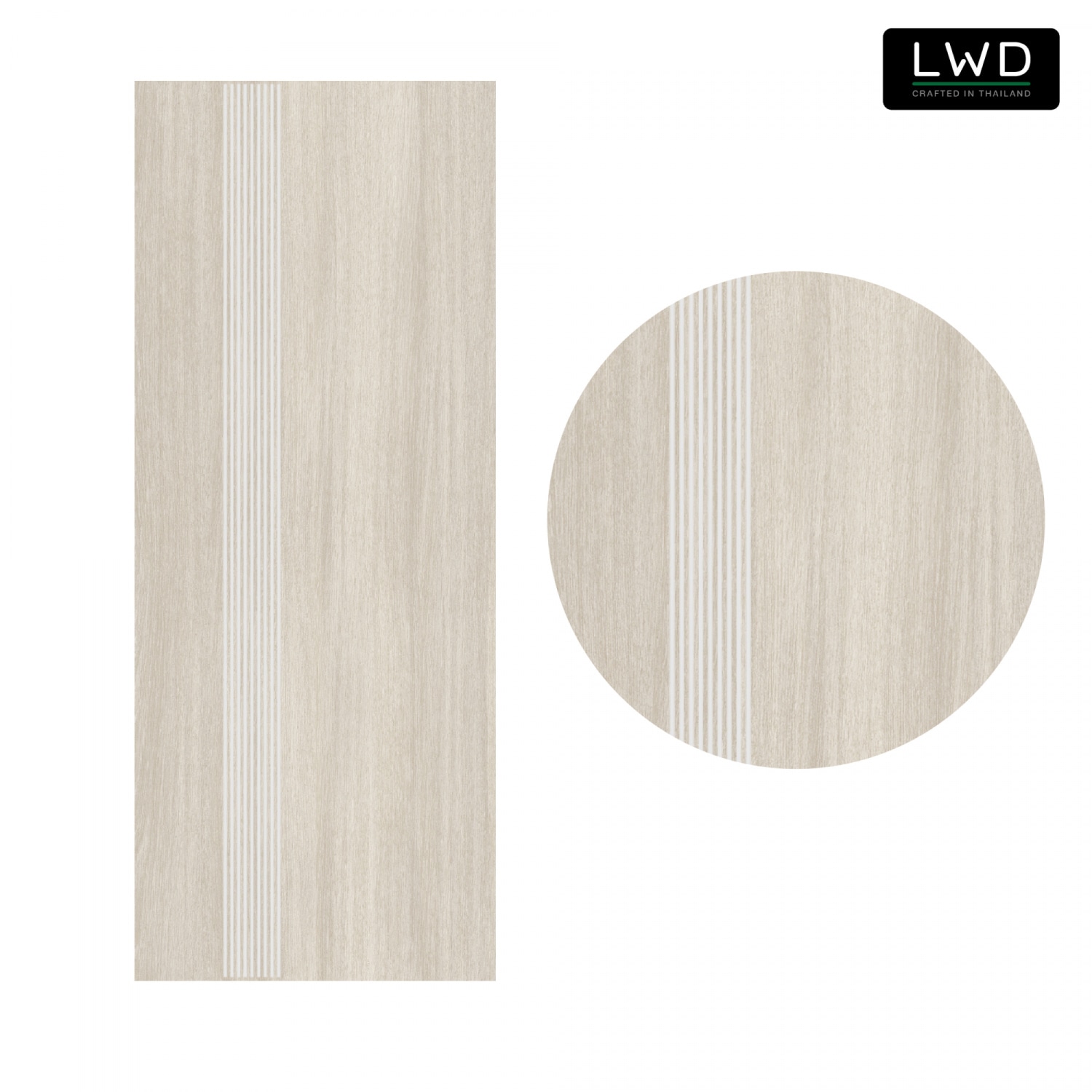 LWD ประตู UPVC ภายนอก EveryDoor รุ่น Pro สี Tango ลาย 1 ขนาด 80x200 ซม.