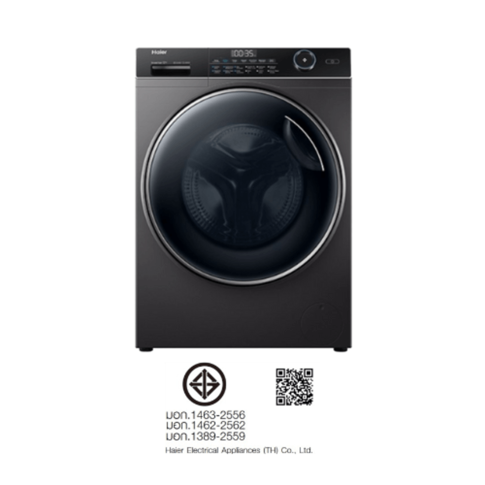 HAIER เครื่องซักผ้าฝาหน้า ขนาด 10 Kg. รุ่น HW100-BP14959S6 สี dark gray