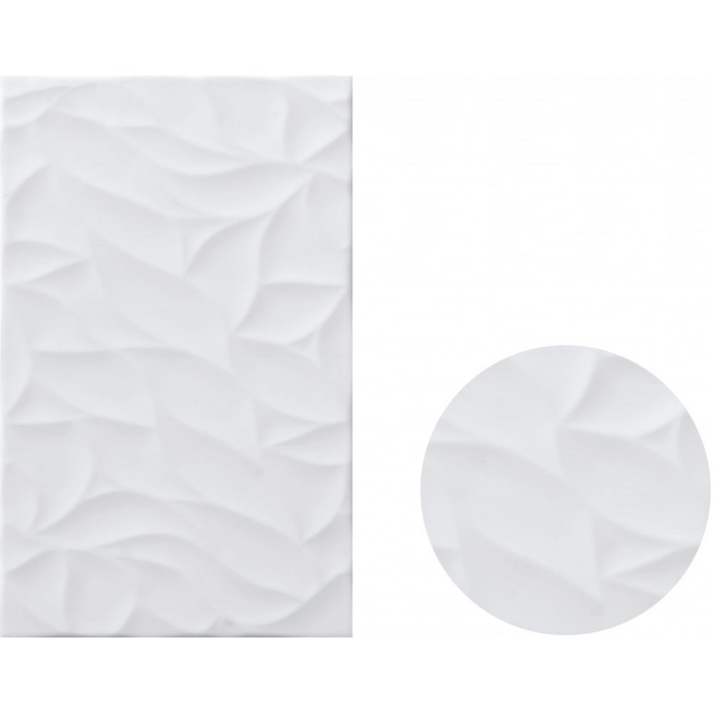 Marbella กระเบื้องเซรามิคปูผนัง 25X40 ซม. รุ่น สโนว์-ไวท์ ZX9021 (N) Gloss (15P)