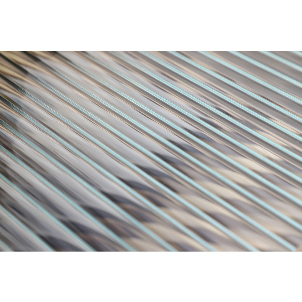 DELICATO โต๊ะกลางกระจก รุ่น WAVY ขนาด 40x80x40 ซม. สีไม้ธรรมชาติ