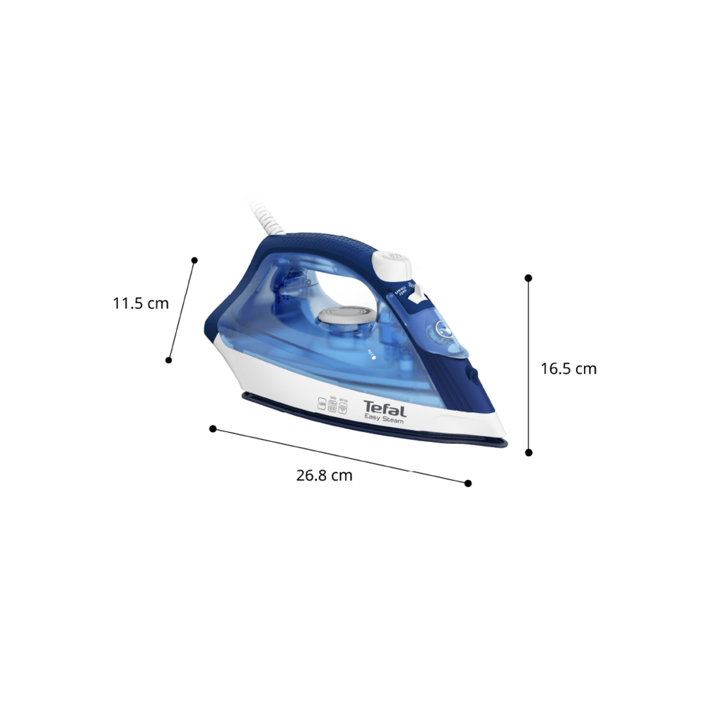 TEFAL เตารีดไอน้ำ FV1941 สีน้ำเงิน