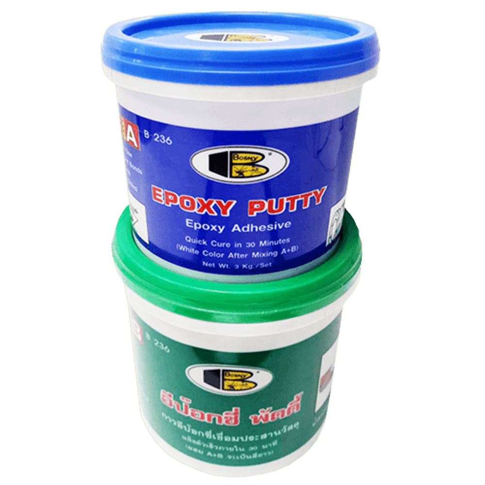 BOSNY กาวอีป๊อกซี่พัตตี้ B236 1 กก.สีขาว