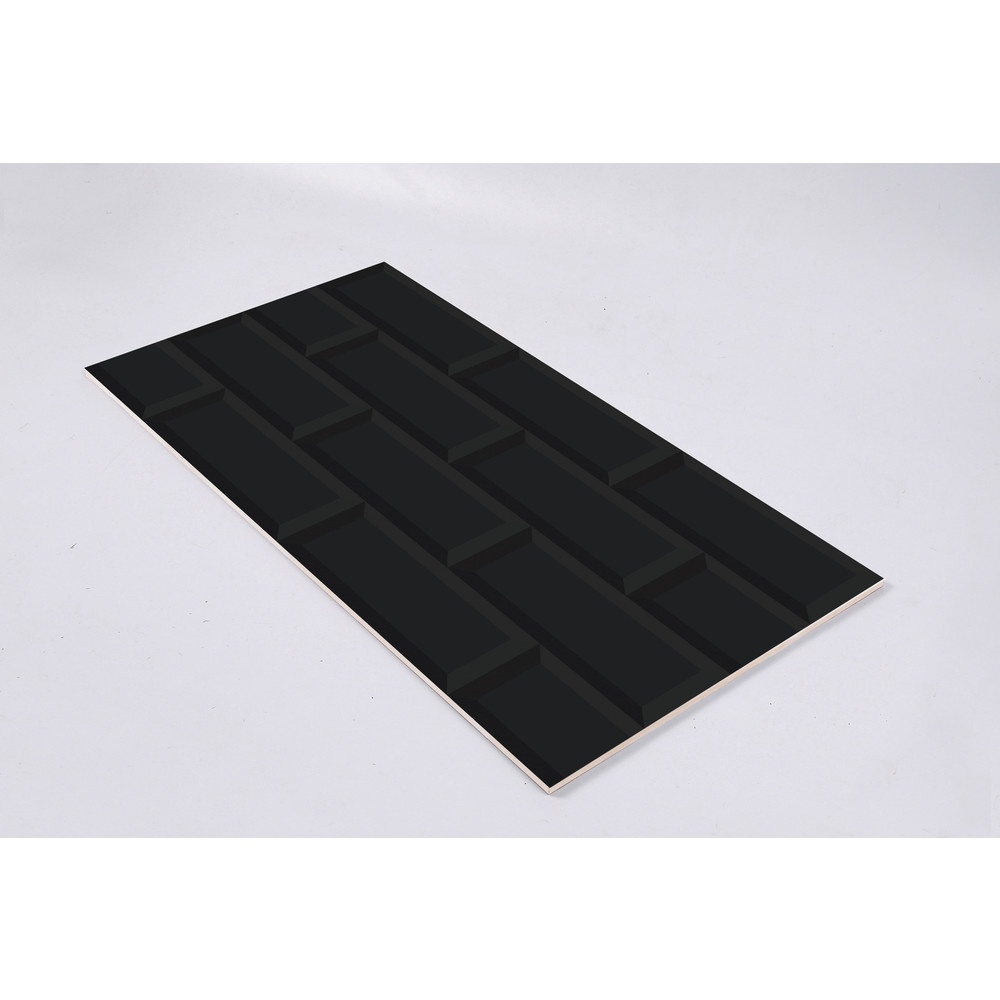 Marbella กระเบื้องเซรามิคปูผนัง 25X40 ซม. รุ่น บริค-แบล็ค SRE2510 Gloss (15P)