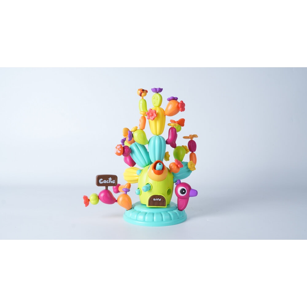 TOYS ของเล่นชุดตัวต่อบ้านต้นกระบองเพชร 59ชิ้น #954B ขนาด(24x17x15.5ซม.)
