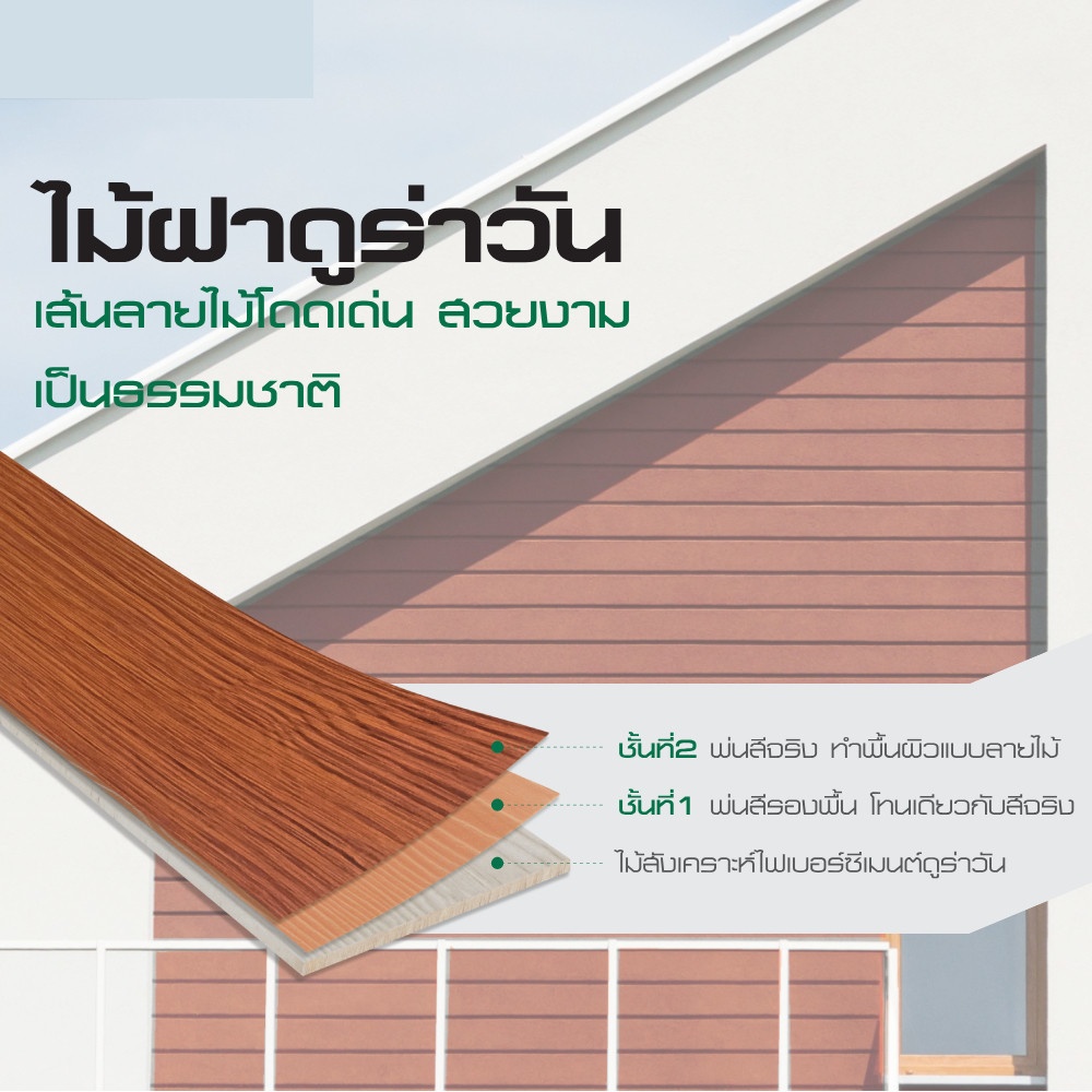 ดูร่าวัน ไม้ฝา 0.8x20x300 ซม. สีเนื้อ