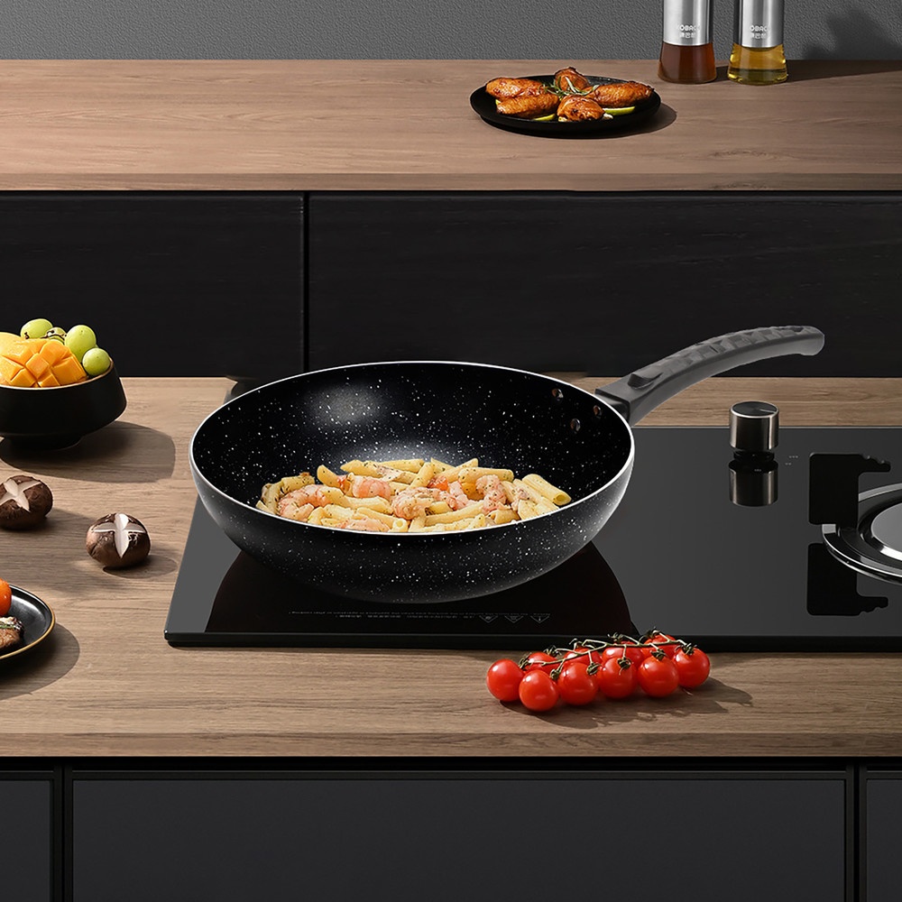 Koch Kitchen กระทะเทฟล่อนทรงลึกเคลือบหินอ่อน 28 ซม. รุ่น DFGJ08