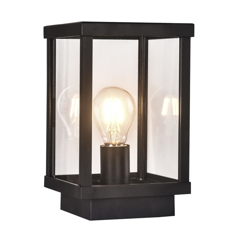EILON โคมไฟหัวเสา 15x15x24 cm รุ่น MVG2401 สีดำ