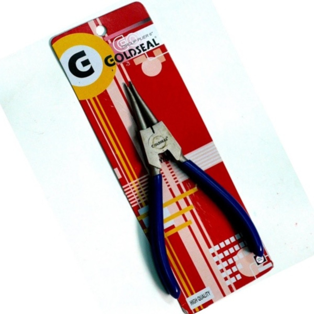 GOLDSEAL คีมถ่างแหวนชุบ ปากตรง 6นิ้ว