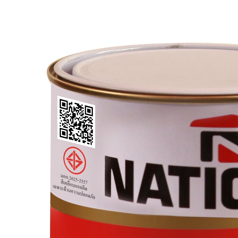 National สีเคลือบน้ำมัน เงา 222 แกลลอน สีบรอนซ์เงิน
