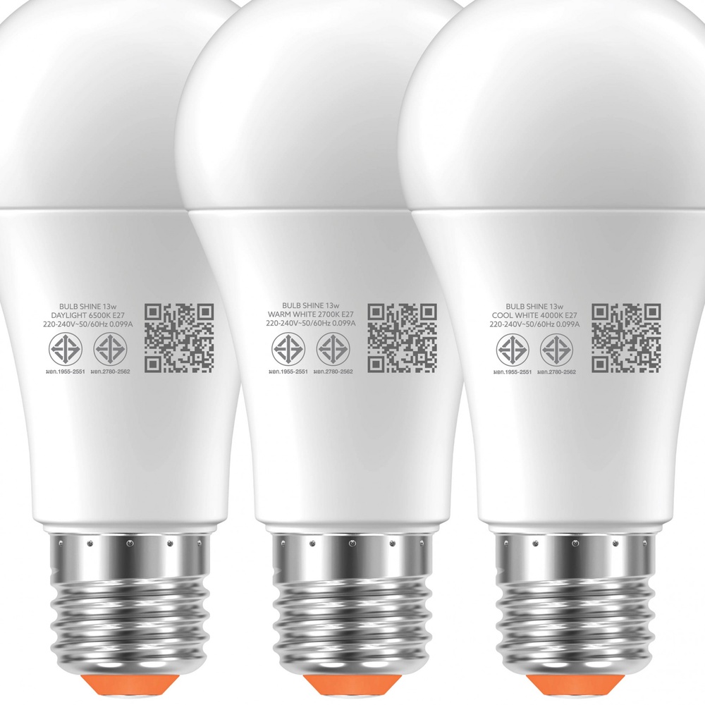 Lamptan หลอดไฟ LED BULB 13W รุ่น SHINE E27 แสงคลูไวท์