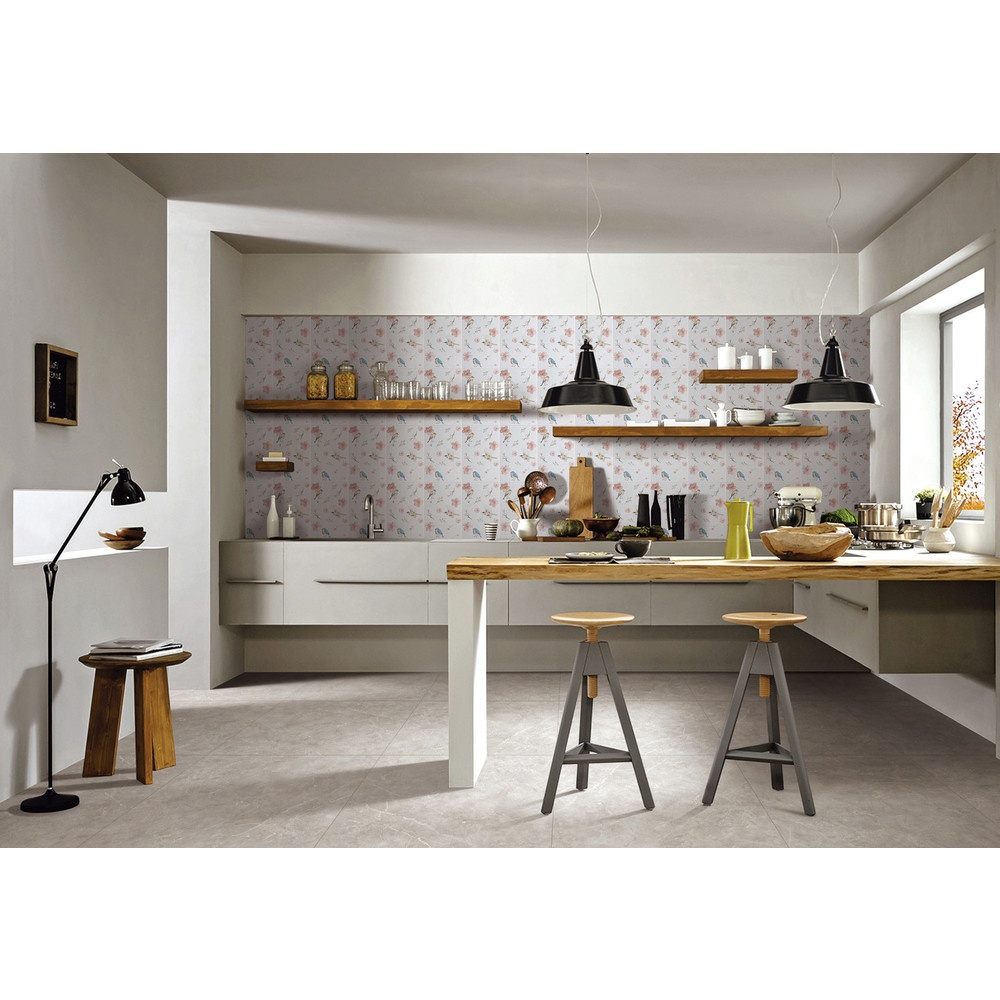 Marbella กระเบื้องเซรามิคปูผนัง 20X30 ซม. รุ่น วิหค XF1109 Gloss (25P)