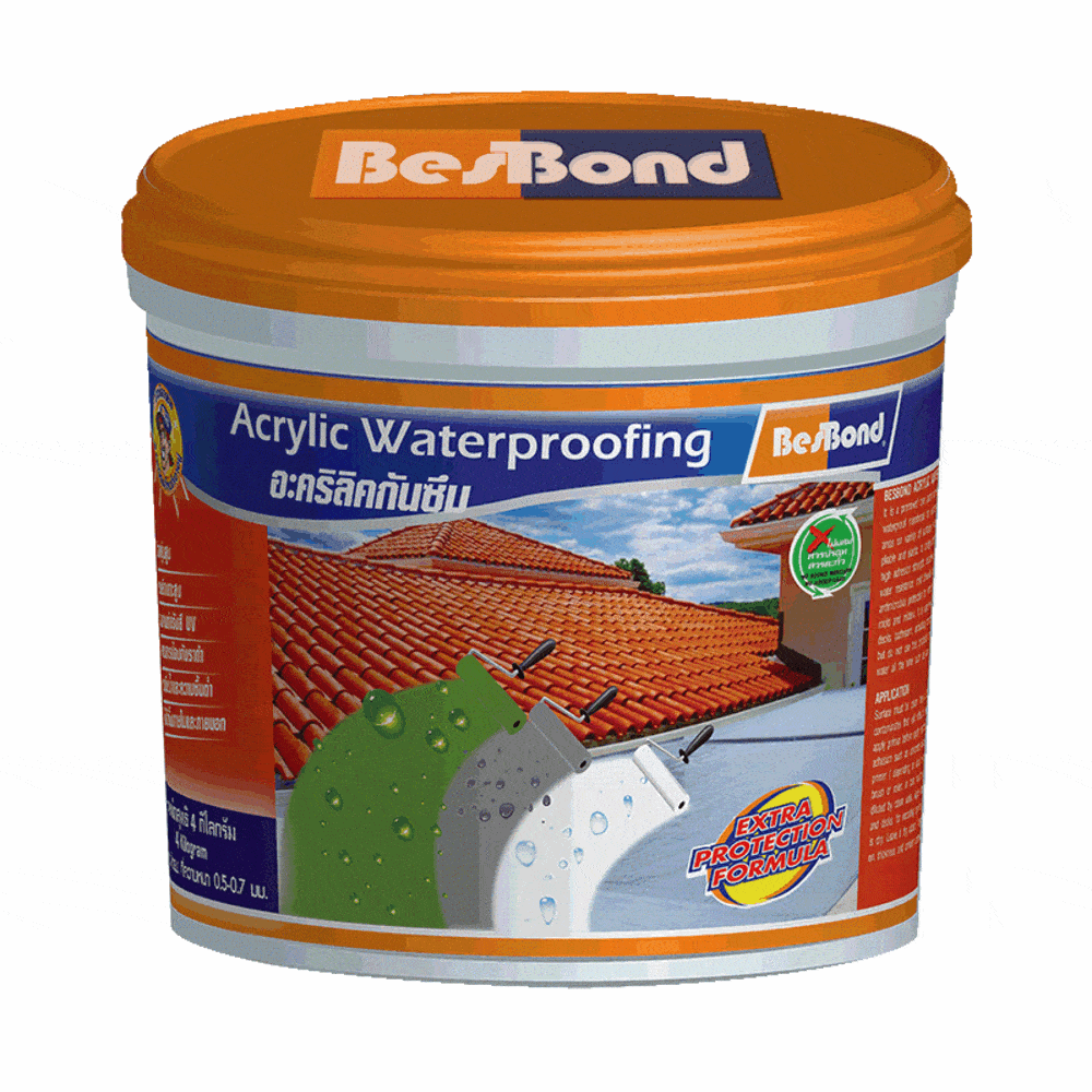 BESBOND อะคริลิคกันซึม   4 กก.  สีขาว