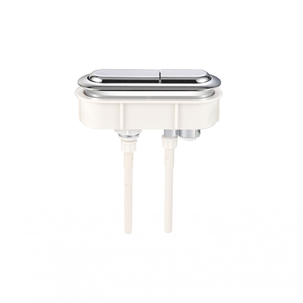 Verno ชุดปุ่มกดชำระทรงแคปซูล 2 ระบบ รุ่น PQS-C2424C  ขนาด 100x30 มม.