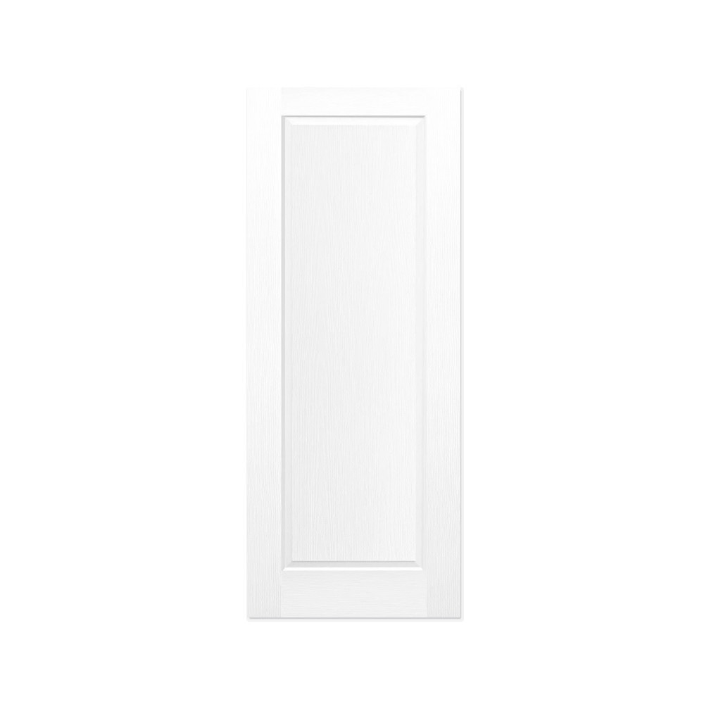 HOLZTUR ประตู HDF ลูกฟัก รุ่น 101 ขนาด 80x200 ซม. สีรองพื้นขาว (ไม่เจาะรูลูกบิด)