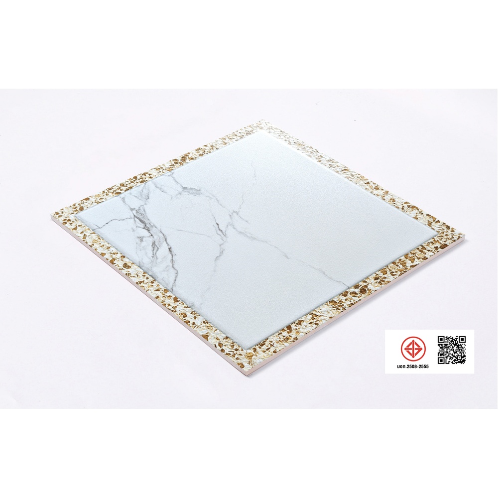 Marbella กระเบื้องเซรามิคปูพื้น 40X40 ซม. รุ่น บล็อคไวท์ CZYM354 Matt (12P)