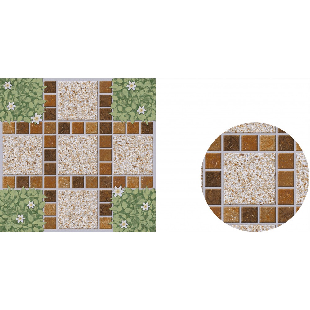Marbella กระเบื้องเซรามิคปูพื้น 40X40 ซม. รุ่น สวนดอกไม้ ZYG36 Matt (12P)