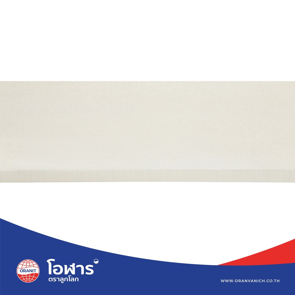 โอฬาร ไม้เชิงชาย ลบเหลี่ยม แบบเรียบ 1.5x15x300ซม. สีทรายแก้ว