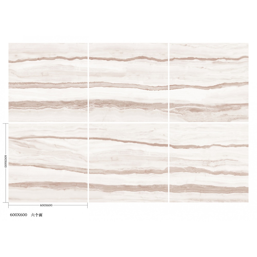 Marbella 60x60 กระเบื้องพอร์ซเลน รุ่น ไซนี่ สี Glazed Tile P6042 (4P) Random