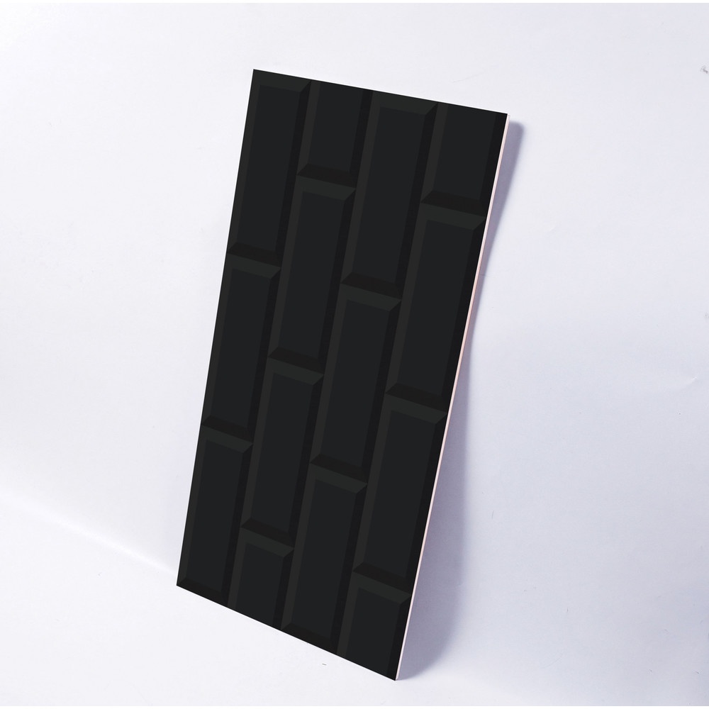 Marbella กระเบื้องเซรามิคปูผนัง 25X40 ซม. รุ่น บริค-แบล็ค SRE2510 Gloss (15P)