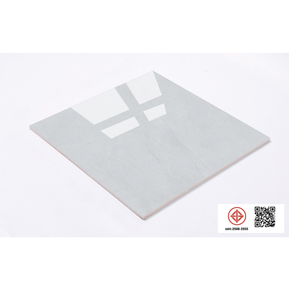 Marbella กระเบื้องพอร์ซเลน 60x60 ซม. รุ่น ซอฟเกรย์ YLS8107  Gloss (4P) Random