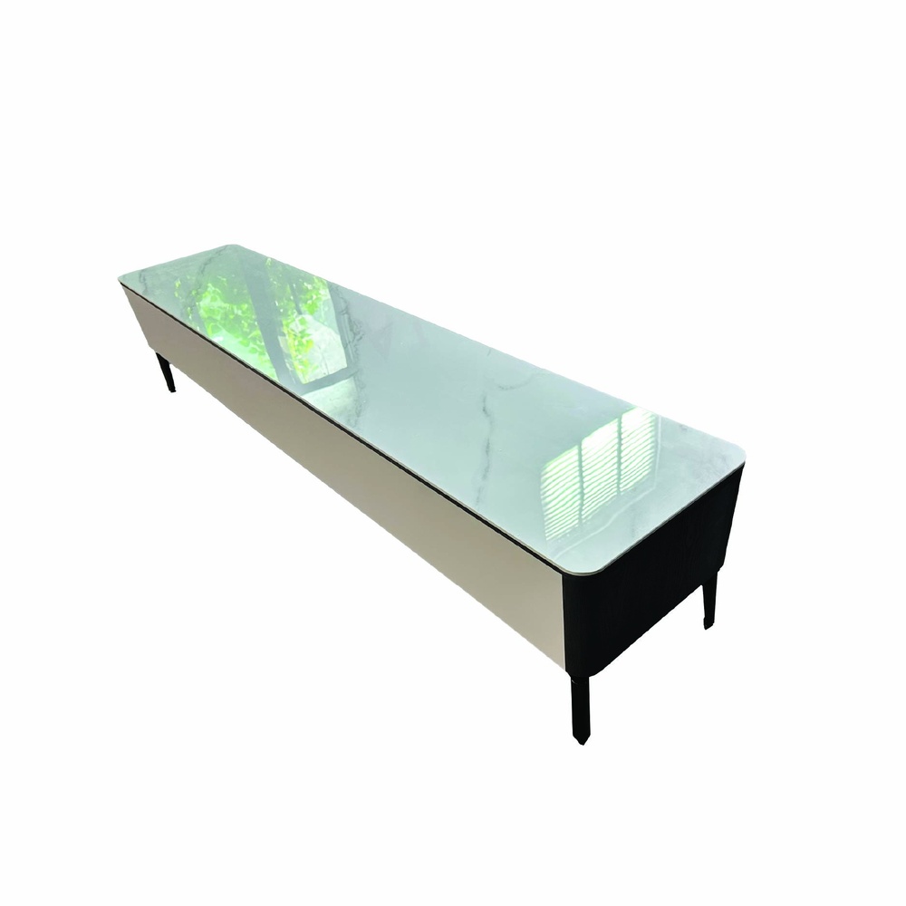DELICATO ตู้วางทีวี รุ่น NOVA ขนาด 200x40x42 ซม. สีดำ-เทา