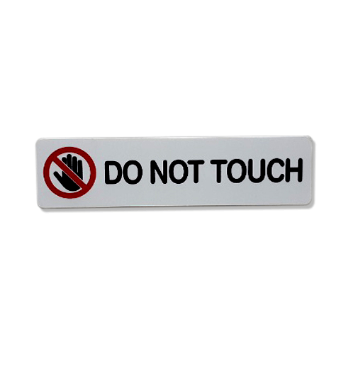 ป้ายPP (DO NOT TOUCH) SGB1103-11 ขนาด 16x4 ซม.