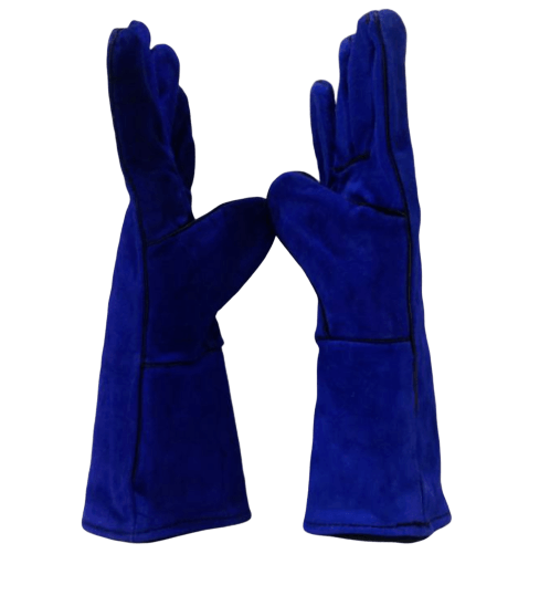 ถุงมือเชื่อม รุ่น JR-WGB 14 นิ้ว สีน้ำเงิน