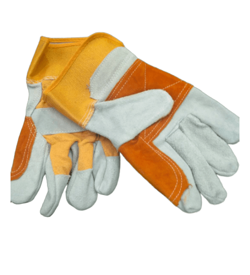 Protx ถุงมือหนัง  รุ่น JR-WG012 ขนาด 10.5 นิ้ว สีน้ำตาล-เหลือง