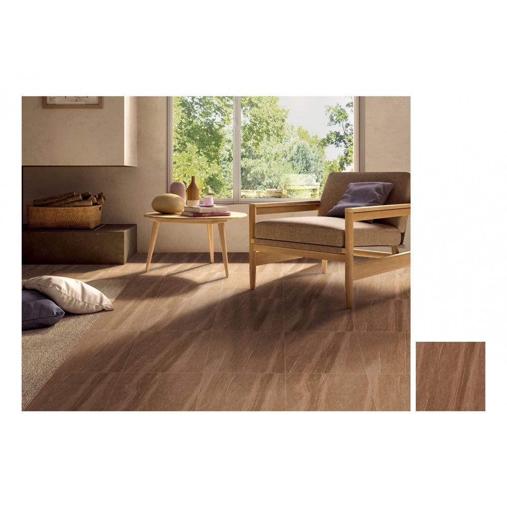 Marbella กระเบื้องเซรามิคปูพื้น 40X40 ซม. รุ่น อาเกต บราว CT483 Matt (12P)