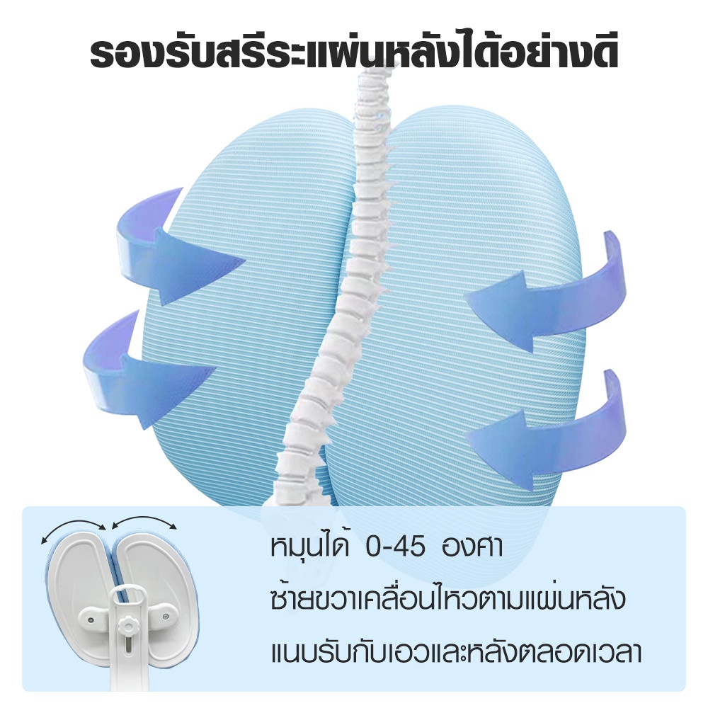 SMITH เก้าอี้สำนักงานเด็ก รุ่น BLOSSOM ขนาด 42x58x90-100 ซม สีฟ้า