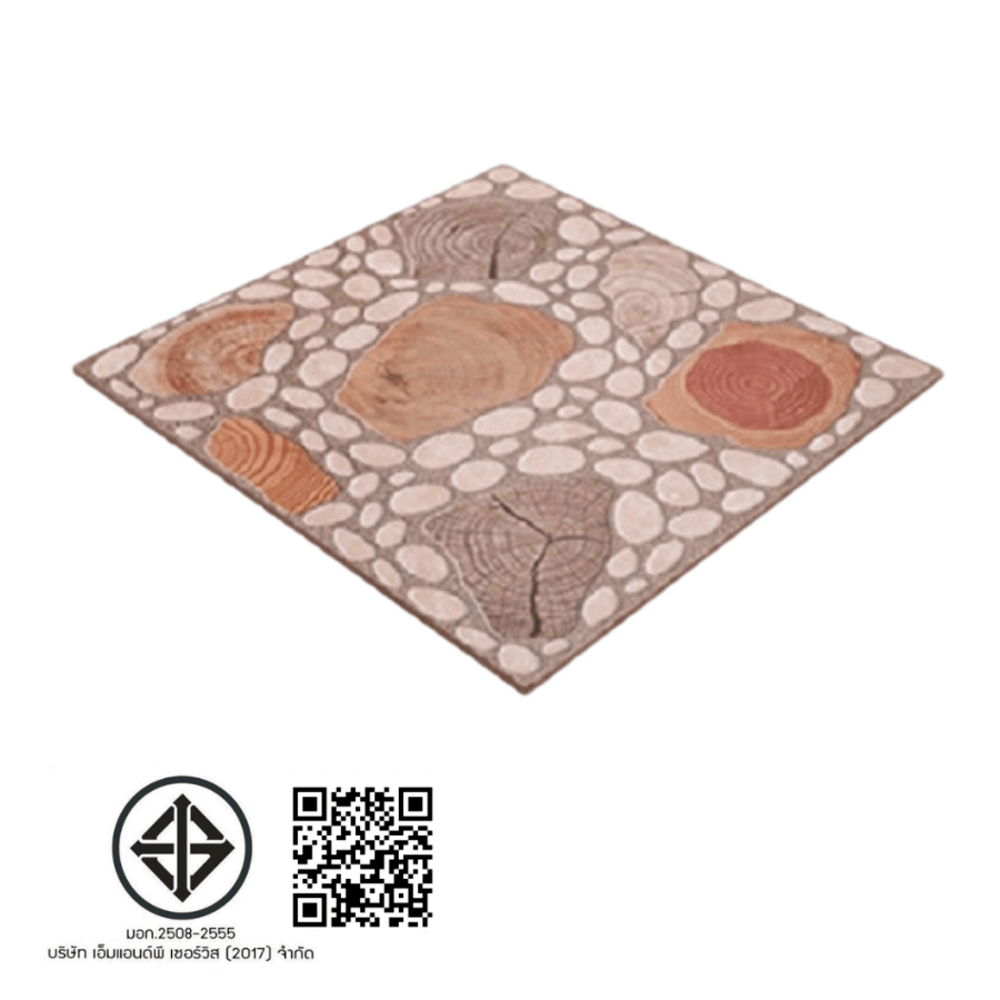 Marbella กระเบื้องเซรามิคปูพื้น 40X40 ซม. รุ่น ทิมเบอร์-บราวน์ HP4406 Satin (12P)