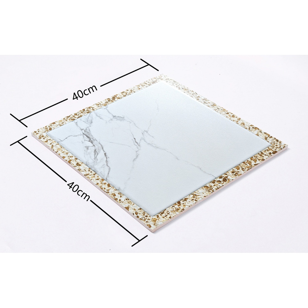 Marbella กระเบื้องเซรามิคปูพื้น 40X40 ซม. รุ่น บล็อคไวท์ CZYM354 Matt (12P)